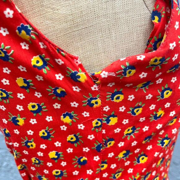 Vintage Floral Prairie Dress XS Handmade Country western maxi - Picture 4 of 7